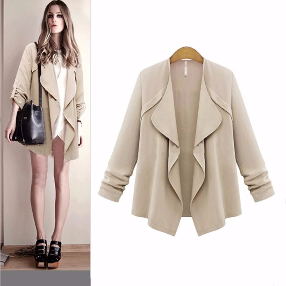 Лучшая Мода 2018 модное пальто для девочек с открытой строчкой женское осенне