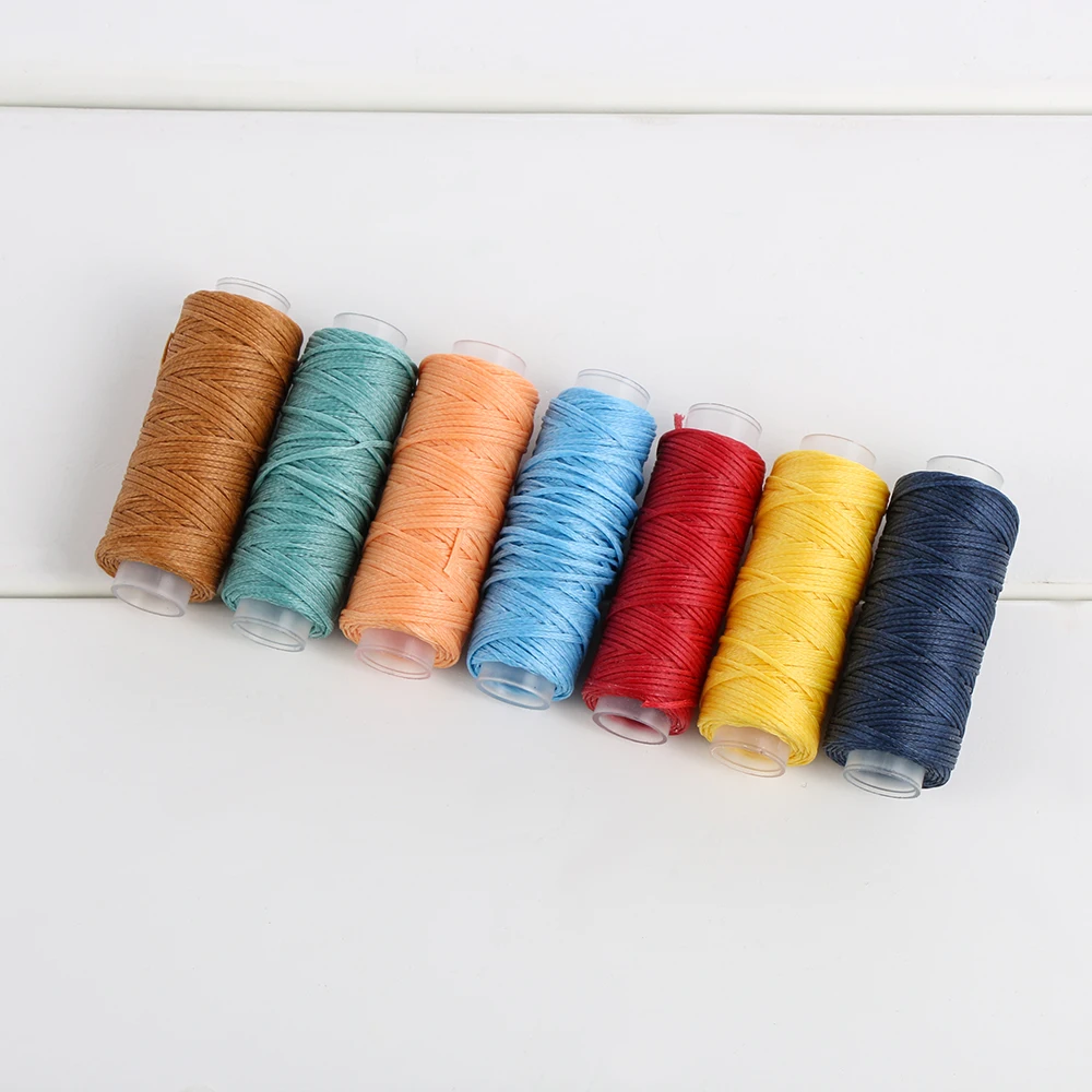 25 метров 0,8 мм 150D кожаный вощеный моток веревки для DIY инструмент для рукоделия ручная строчка нитки плоские Вощеные Отстроченный шов
