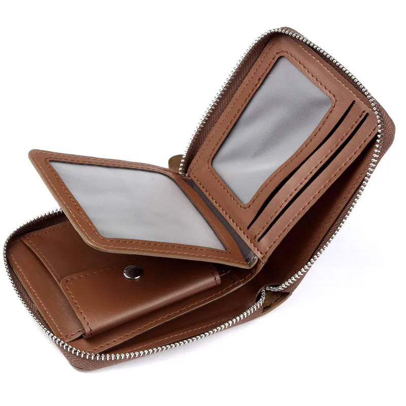 Новинка 2018 модный мужской кошелек из коровьей кожи маленькие винтажные
