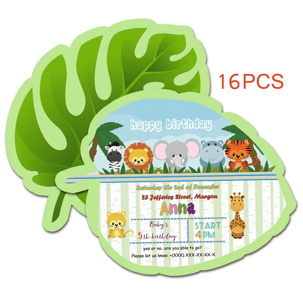 Jungle Invitations Джунгли сафари бутылка для воды этикетка джунгли бутылка для воды обертки для детей день рождения принадлежности украшения Джунгли животных детский душ - Цвет: Jungle Invitations
