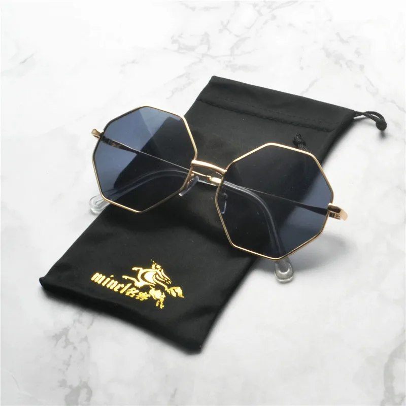 Солнцезащитные очки MINCL унисекс в металлической оправе винтажные женские и