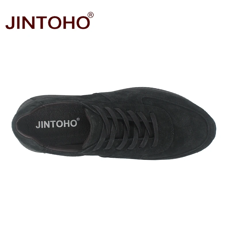 JINTOHO Мужская замшевая обувь высокого качества модные брендовые мужские