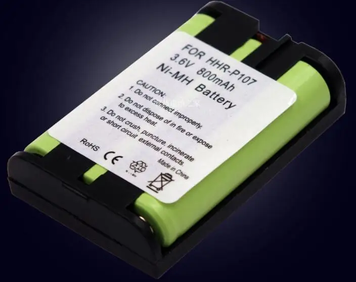 3,6 v 800 mah ni-mh аккумуляторная батарея для HHR-P107 аккумуляторная батарея P107