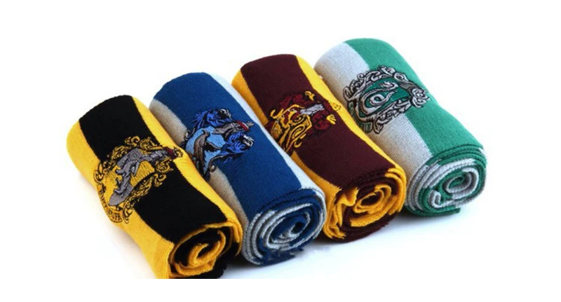 Взрослый ребенок Гриффиндор Слизерин Hufflepuff Ravenclaw шарф для косплея шляпа сенсорная перчатка шарф теплый аниме шейный платок Рождественский подарок