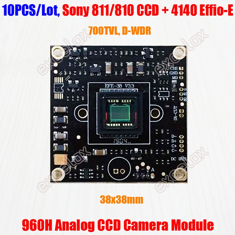 Аналоговая плата видеонаблюдения 10 шт./лот 873 811 810 CCD Effio E 4140 DSP 650 ~ 700TVL 1/3 дюйма 960H с