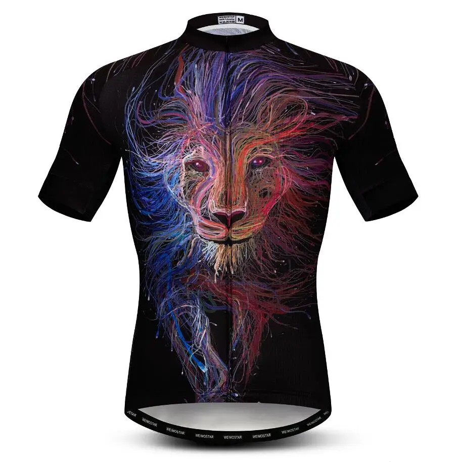 2 3D Roar Wolf велосипедная майка мужская Ropa Ciclismo с коротким рукавом велосипедная Одежда для езды на велосипеде летняя велосипедная одежда Maillot Ciclismo - Цвет: 2
