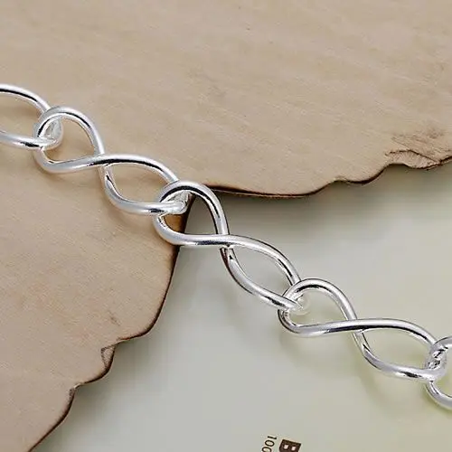 H139 925 Нежный серебряный браслет, 925 Нежный Серебряный Модный Ювелирный Браслет 8 формы/afmaiwta axsajoza