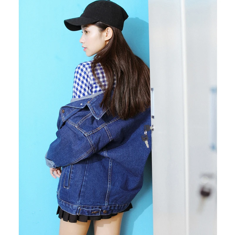 Повседневные женские джинсовые куртки синие джинсы ветровка куртка для женщин