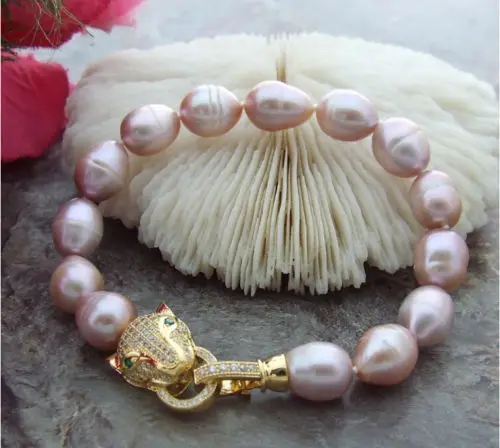 ОГРОМНЫЙ AAA 13-11 мм фиолетовый жемчужный браслет ЮЖНОГО МОРЯ 7 5-8 дюймов r |