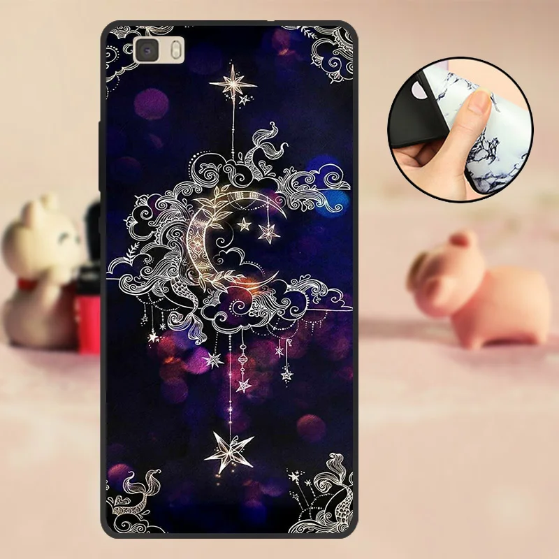 T25 Чехол для huawei ALE-L21 Funda для huawei P8 Lite, черный чехол из ТПУ и силикона для huawei P 8 Lite, чехол для телефона P8Lite - Цвет: T25