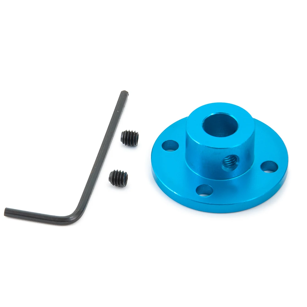 Алюминиевая фланцевая муфта синего цвета, поддерживающая жесткость пластины металла на валу оси сиденья 8 мм с высокой твердостью.