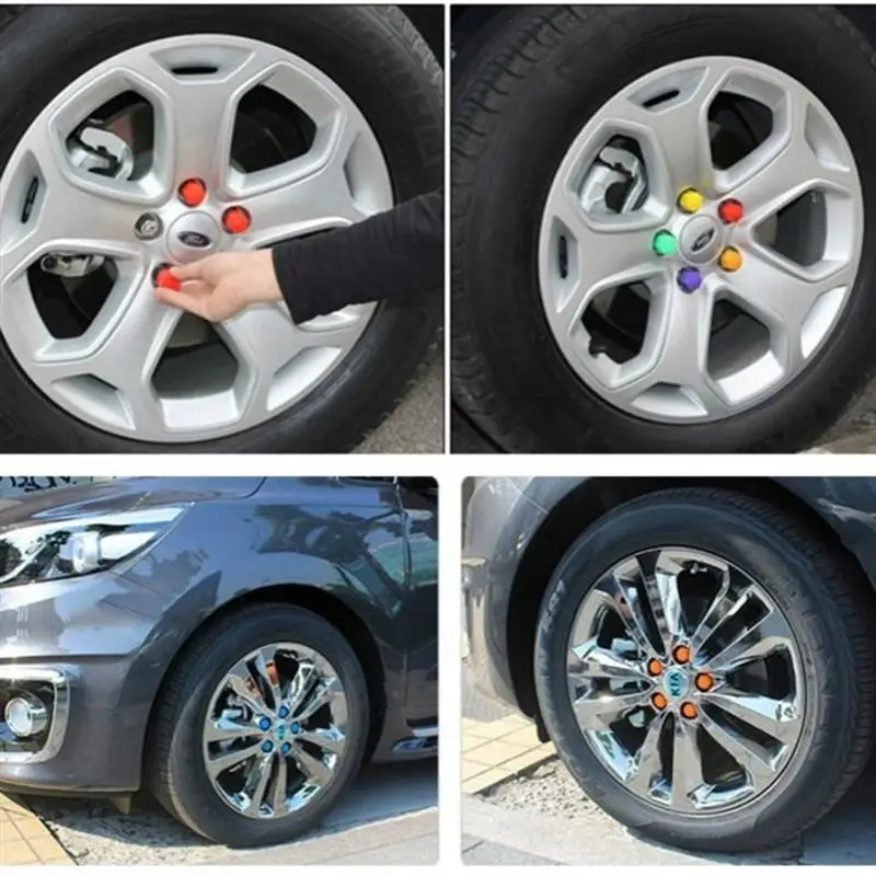 20 шт Силиконовое колесо гайка крышки болты винта защитные 21 мм Внутренний