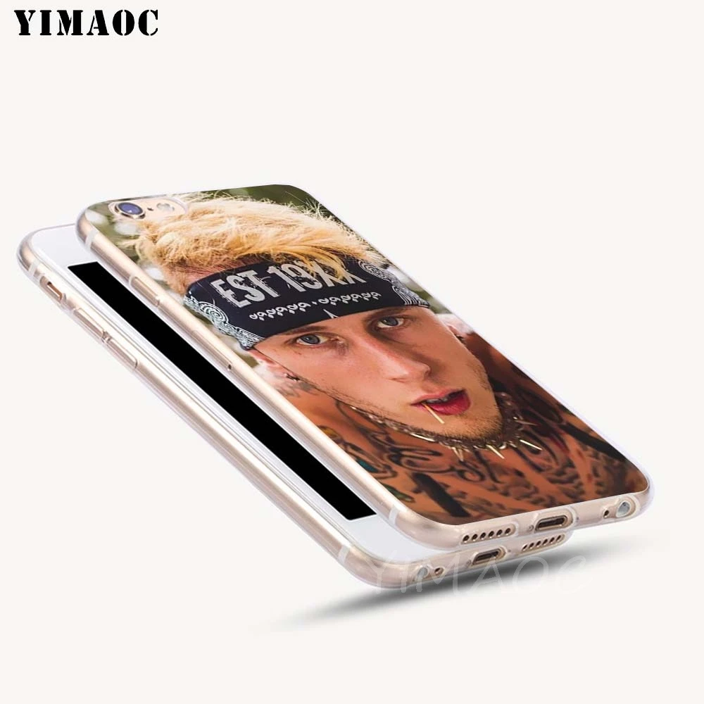 YIMAOC MGK Machine Gun Kelly Soft Case TPU Silicone Cover for iPhone 8 7 6 6S Plus 5 5S SE X XR XS 11 Pro Max Shell Cases |