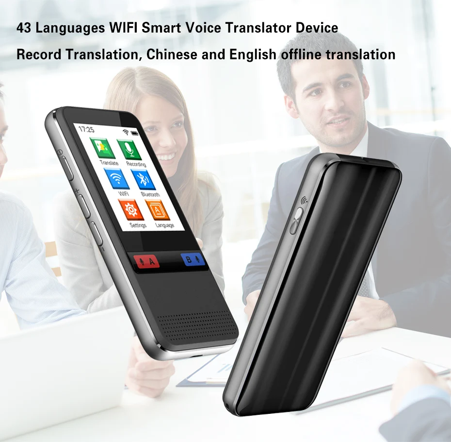 XYCING W5 43 языков wifi смарт голосовой переводчик устройство, запись переводчик, китайский и английский автономный переводчик