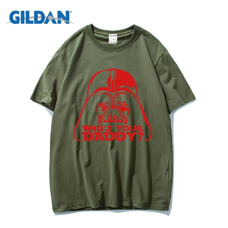 Кто ваш папа Вейдер Футболка 2018 ткань футболки брендовые Дизайн | Мужская одежда