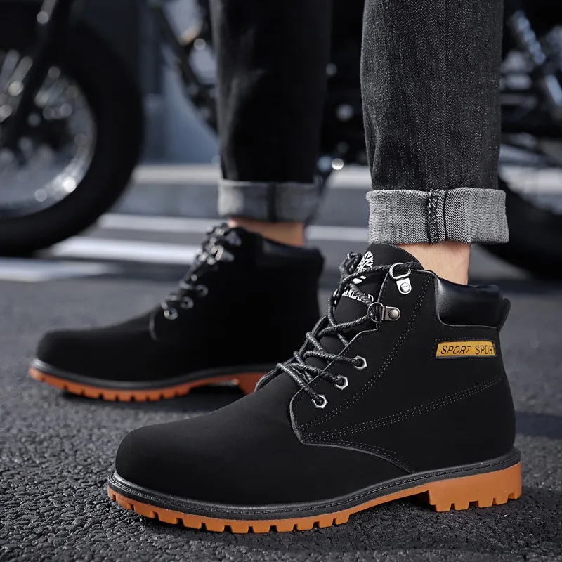 Мужские ботинки Мартенс кожаные туфли коричневого цвета мужские туфли-оксфорды