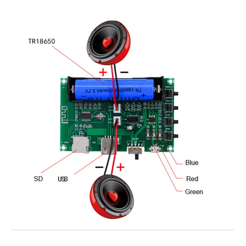 

Digital Bluetooth Power Amplifier Board PAM8403 Dual Channel 10W