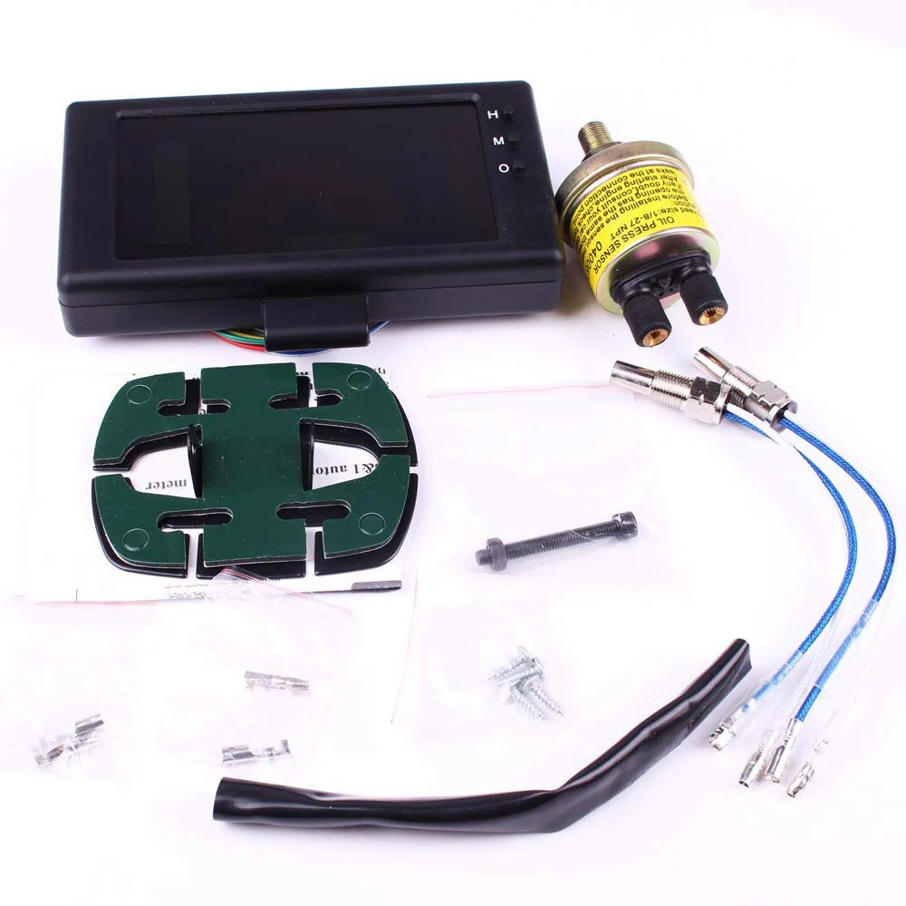 Автомобильный цифровой манометр 6 в 1 тахометр с ЖК дисплеем для измерения