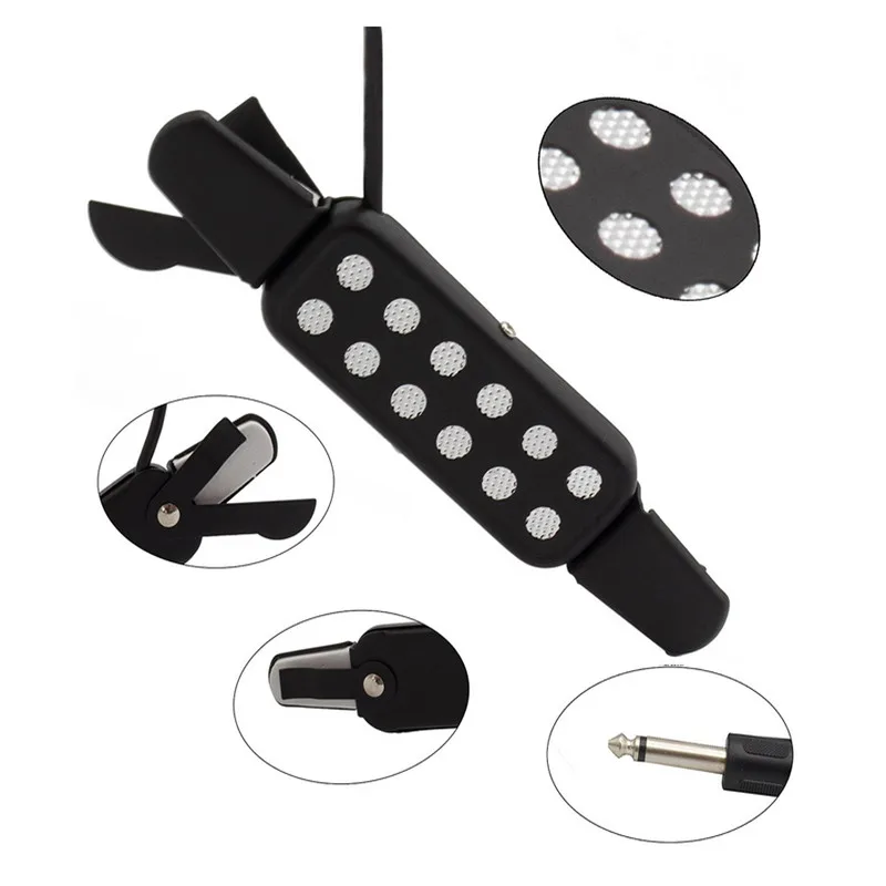 12 Hole Acoustic Guitar Pickup Sound Classical Connect Amplifier Musical Instruments | Спорт и развлечения