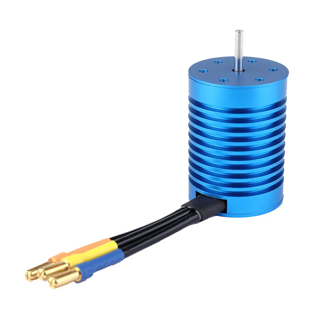 Diy RC Car Kit 9T 4370KV 4 полюса Бесконтактный бесщеточный двигатель для 1/10 весы Wltoys Monster