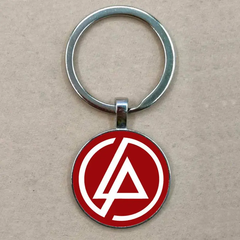 Silver Горячая Мода Linkin Park подвеска с логотипом Linkin Park ювелирные изделия стеклянный брелок купольная подвеска для мужчин и детей вечерние подарки - Цвет: Silver