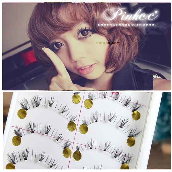 Накладные ресницы ручного изготовления 10 пар натуральных накладных ресниц снизу