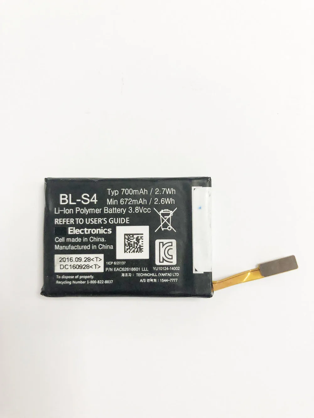 

700mah battery for LG Watch Urbane LTE EAC62618601 BL-S4 batteries