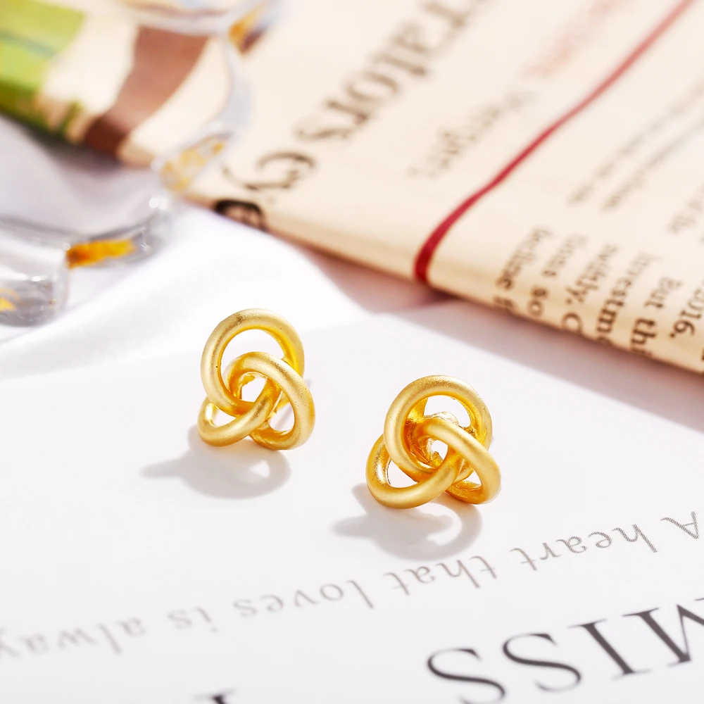 Минималистичный модный креативный дизайн модные серьги Джокер в форме узла