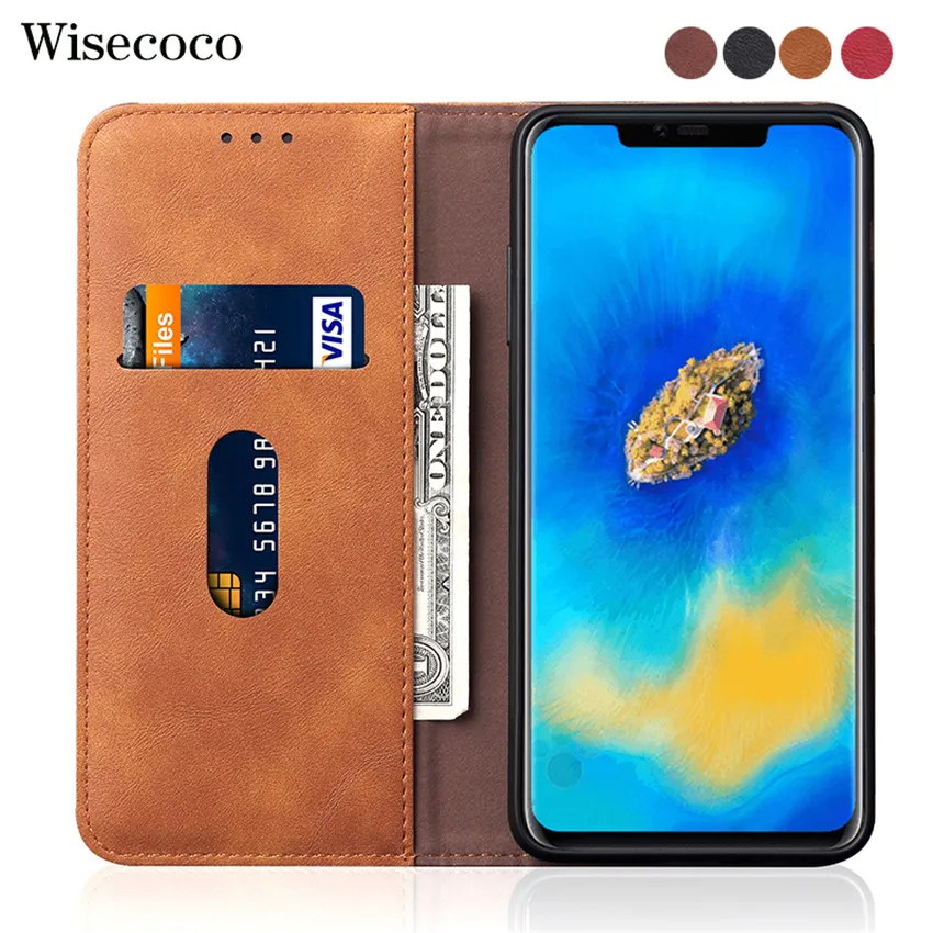 Чехол с откидной крышкой для Huawei Mate 20 Pro Роскошный кожаный бумажник подставкой