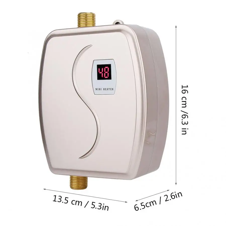 220 V-240 V 3000 Вт мини-Электрический Проточный мгновенный нагреватель горячей воды