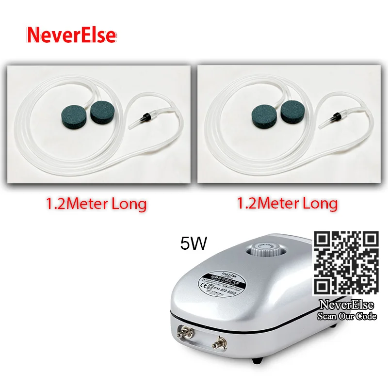 5W Double Solution2 Аквариумный воздушный насос Супер Тихий Регулируемый воздушный компрессор для аквариума коралловый риф, 2/5/10W насос+ аксессуары пузырьковая галька шланг для подачи воздуха - Цвет: 5W Double Solution2