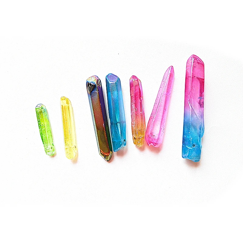 Уникальный Радужный цветной кристалл натуральные кварцевые кристаллы камни и