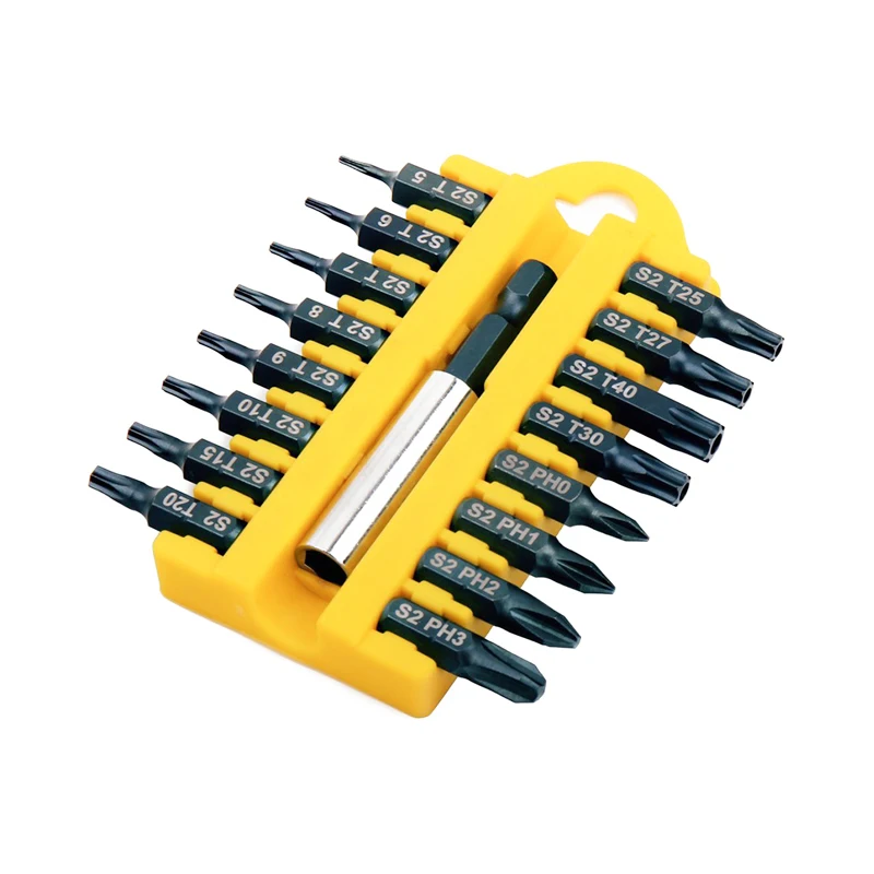 17 шт. защита от взлома Torx Hex Star Набор бит магнитный держатель отвертка Биты