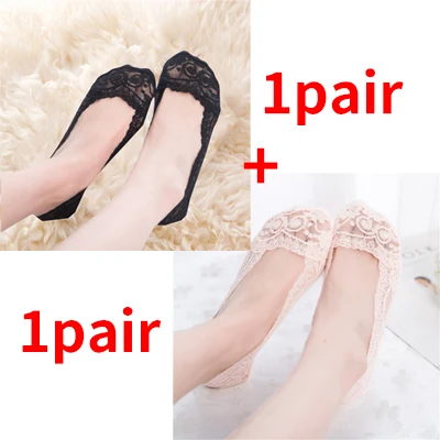2 Pair 1/2/3/4 пары женские летние тонкие лодочкой носки-тапочки силиконовые противоскользящие мягкие без швов, которые не видны под одеждой подкладка для обуви носки Calcetines Femmes - Цвет: 2 Pair