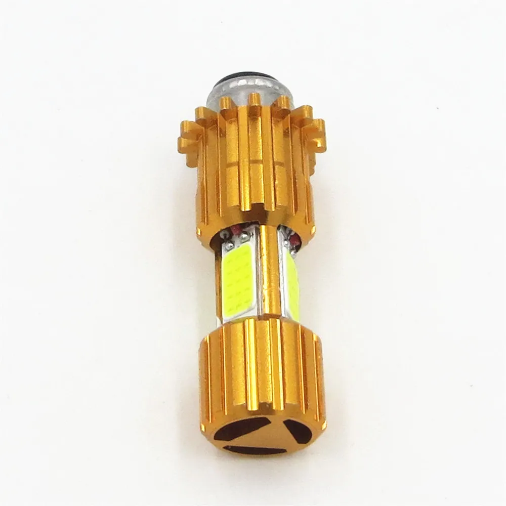 1 шт. H6M светодиодная фара для мотоцикла 3X COB LED PX15d P15D25 Hi/Lo лампа скутера|Передние