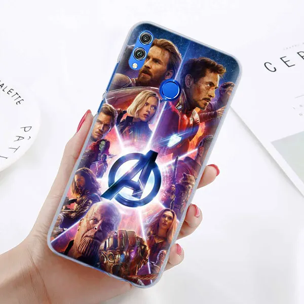 15 Чехол для телефона Marvel Мстители супер герои для huawei Honor 8X 8A Pro 8C 8S 9 10 Lite 20i Honor Play Y7 Y9 чехол - Цвет: 15