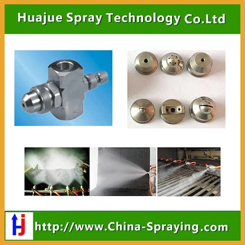 Air Atomizing Spray Nozzle Air humdification Chemical processing Gas cooling Humidification of air Web dampending