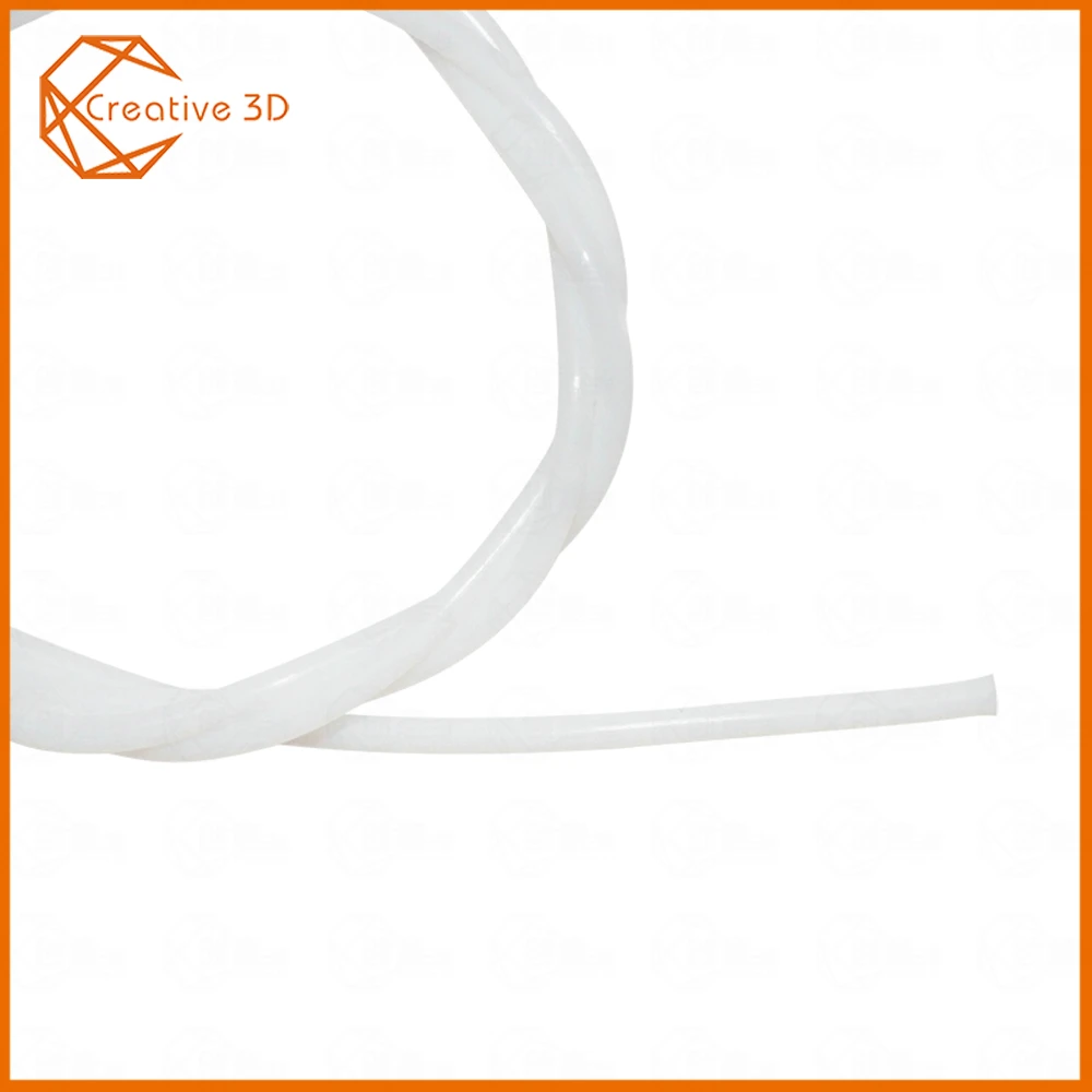 Креативный 3D 1 м 2*4 мм трубка фторопласт тефлоновая труба к J-head hotend RepRap rostock Bowden экструдер для 1,75 мм нити