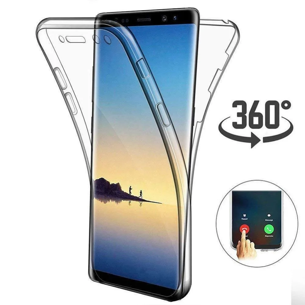 Для samsung Galaxy S6 Edge Plus S7 S8 S9+ S10e Note 8 примечание 9 прозрачный полный противоударный чехол Мягкая Clear кремния TPU чехол