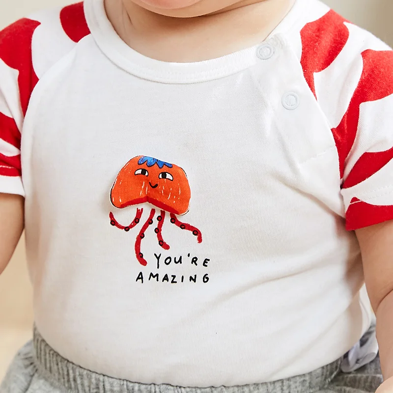 Mini balabala2019, детский летний комбинезон, хлопковый, хитовый, цветной, для маленьких мальчиков, тонкий, цельный, мягкий и красивый, одежда