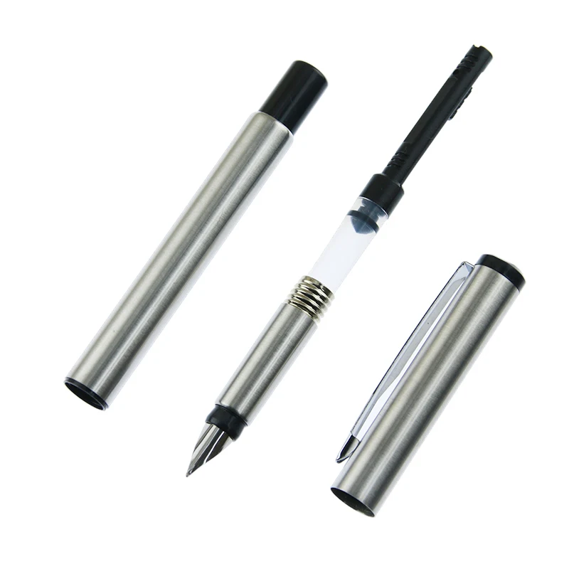 HE DAO серебряная металлическая перьевая ручка 0 5 мм полностью металлические ручки
