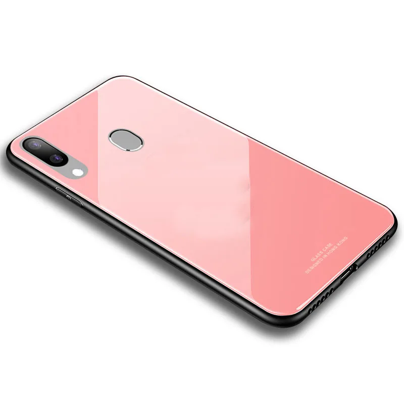pink Semgceken роскошный стеклянный зеркальный чехол для samsung galaxy M10 M20 M30 A10 A20 A20E A30 A40 S A50 A60 A70 силиконовый чехол-накладка для телефона - Цвет: pink