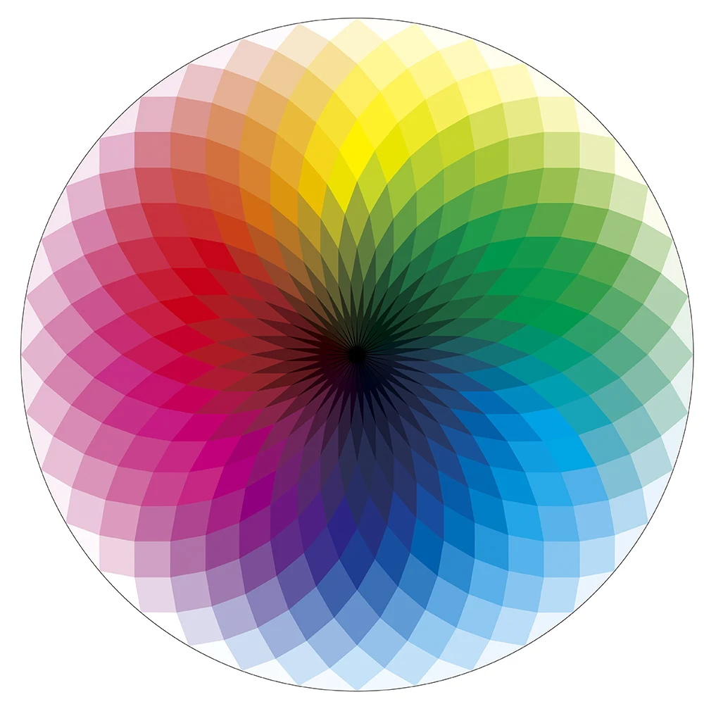 1000 шт. цветная Радужная круглая Геометрическая головоломка игрушки для взрослых