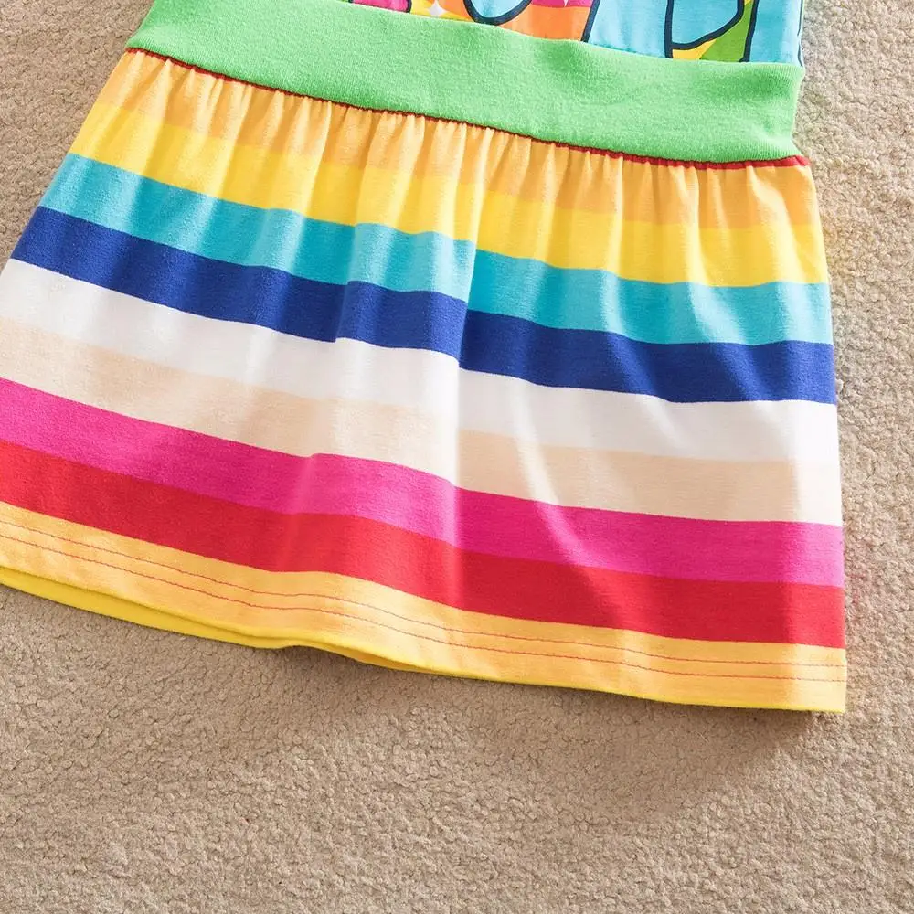 New Summer Little Pony Wear Children Girls Christmas Rainbow Dash Costume Casual Dress Baby Girl Home 7Year | Детская одежда и