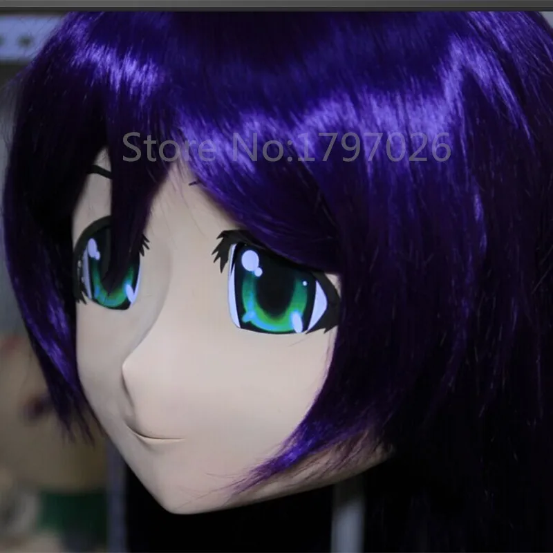 

Top Quality Handmade Female Letax Face Mask Cosplay Kigurumi Crossdresser Japanese Anime Fetish Role Full Head Masks
