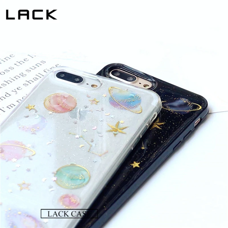 Чехол LACK Airship Stars для iPhone 6 6S Plus мягкий ТПУ чехол блестящий серии Universe чехлы