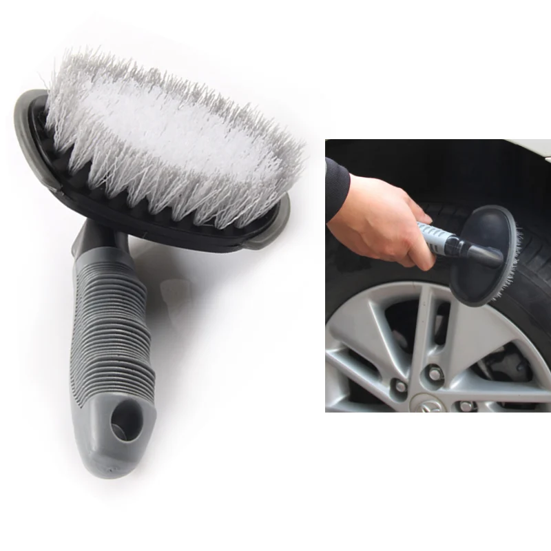Carclean Detailing Brush Car Tyre Cleaner T-Type Multi-Functional Wheel Hub Washing Tool Auto Accessories | Автомобили и