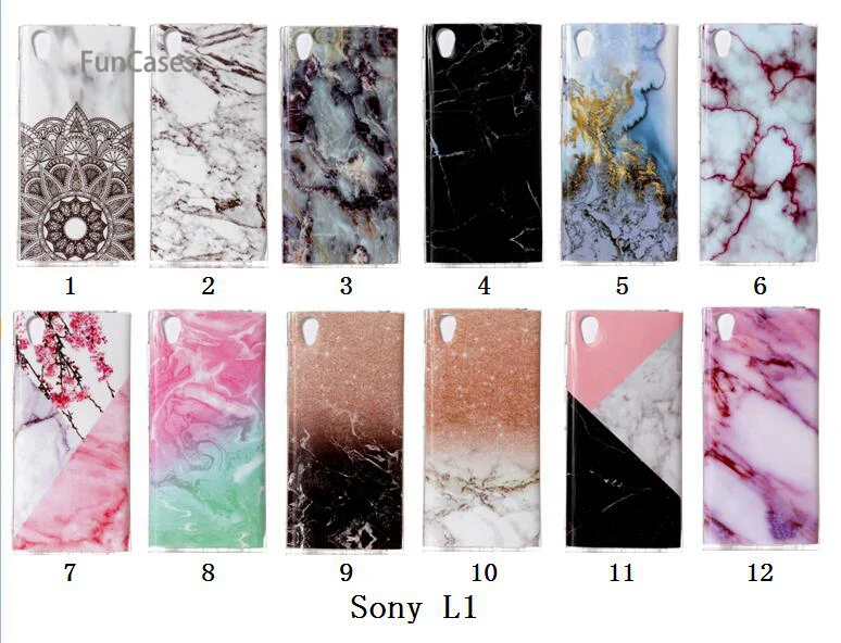 Узор чехол СПС Сотовая связь sony L1 Мягкая силиконовая задняя крышка корпуса