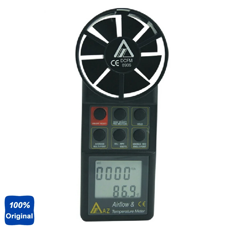 AZ8906 цифровой анемометр для измерения объема воздуха|wind speed tester|anemometer wind speeddigital