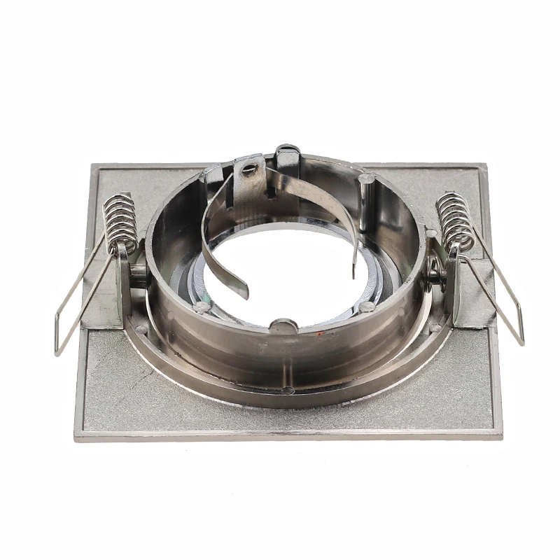 Хит продаж квадратный никелевый встраиваемый регулируемый светодиодный